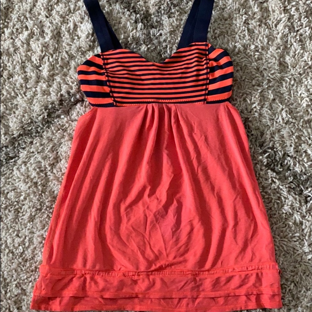 Lululemon Athletic Orange Tank Top